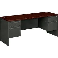 HON® 38000 Series Charcoal Laminate Kneespace Credenza with Locks - 72"W x 24"D x 29.5"H -Computer Office Desks Shop unnamed file 2267