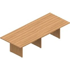 Offices To Go Superior 120" Conference Table, Autumn Walnut Finish - Durable Laminate Surface (TDSL12048RECSAWL)