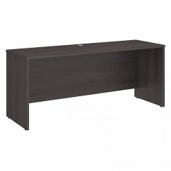 Bush Business Furniture Studio C 72W X 24D Laminate Credenza Desk, Storm Gray (SCD372SG) - Sleek & Durable Office Furniture