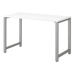 Bush Business Furniture 400 Series 48"W x 24"D Laminate Table Desk, White (400S146WH) - Durable & Stylish Office Desk