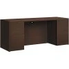 HON 10500 Series 72"W Double Pedestal Laminate Credenza in Mocha - HON105900MOMO