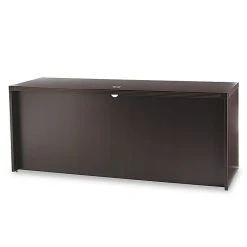Safco Aberdeen Collection Mocha Laminate Credenza Shell - Durable Office Furniture