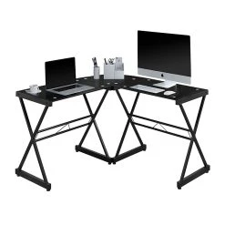 Techni Mobili Black L-Shaped Glass Top Computer Corner Desk (RTA-3805L-BK) - Modern Office Furniture 9 Techni Mobili Black L-Shaped Glass Top Computer Corner Desk (RTA-3805L-BK) - Modern Office Furniture -Computer Office Desks Shop unnamed file 25