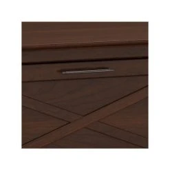 Bush Furniture Key West 60" L-Shaped Desk With File Cabinets And 5-Shelf Bookcase, Bing Cherry (KWS017BC) -Computer Office Desks Shop unnamed file 2541