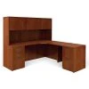 Global Superior BUNDLE12 Workstation in Dark Cherry - Durable Laminate Office Desk