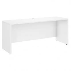 Bush Business Furniture Studio C 72W X 24D White Laminate Credenza Desk | SCD372WH