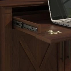 Bush Furniture Key West Laptop Storage Desk Credenza with 5-Shelf Bookcase, Bing Cherry – Sturdy Laminate Office Furniture -Computer Office Desks Shop unnamed file 2674