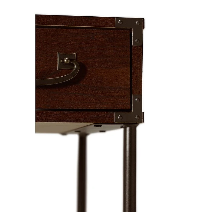 Kathy Ireland® Home Ironworks 48W Writing Desk & Lateral File Cabinet, Coastal Cherry Laminate 7 Kathy Ireland® Home Ironworks 48W Writing Desk & Lateral File Cabinet, Coastal Cherry Laminate - Image 7