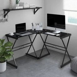 Techni Mobili Black L-Shaped Glass Top Computer Corner Desk (RTA-3805L-BK) - Modern Office Furniture 11 Techni Mobili Black L-Shaped Glass Top Computer Corner Desk (RTA-3805L-BK) - Modern Office Furniture -Computer Office Desks Shop unnamed file 27
