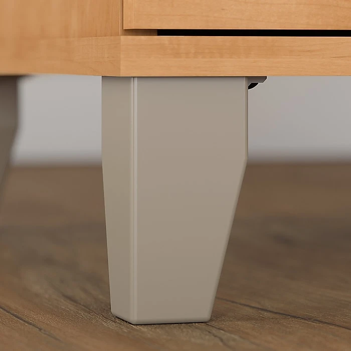 Bush Furniture Somerset 72W Office Desk with Hutch & 5-Shelf Bookcase in Maple Cross (SET020MC) - Durable Laminate Workspace 7 Bush Furniture Somerset 72W Office Desk with Hutch & 5-Shelf Bookcase in Maple Cross (SET020MC) - Durable Laminate Workspace - Image 7