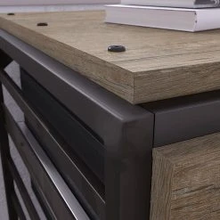 Bush Furniture Refinery 62W Industrial Desk with A-Frame Bookshelf & File Cabinets, Rustic Gray (RFY007RG) - Durable Laminate Office Furniture -Computer Office Desks Shop unnamed file 2808