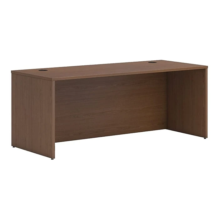 HON Mod 72" Sepia Walnut Laminate Desk Shell | Modern Workspace Solution | HLPLDS7230.LSE1 1 HON Mod 72" Sepia Walnut Laminate Desk Shell | Modern Workspace Solution | HLPLDS7230.LSE1