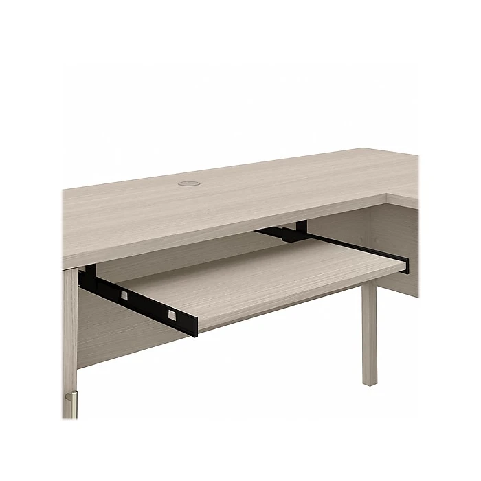 Bush Furniture Somerset 72" L-Shaped Desk With Hutch, Sand Oak - Premium Laminate Office Furniture 6 Bush Furniture Somerset 72" L-Shaped Desk With Hutch, Sand Oak - Premium Laminate Office Furniture - Image 6