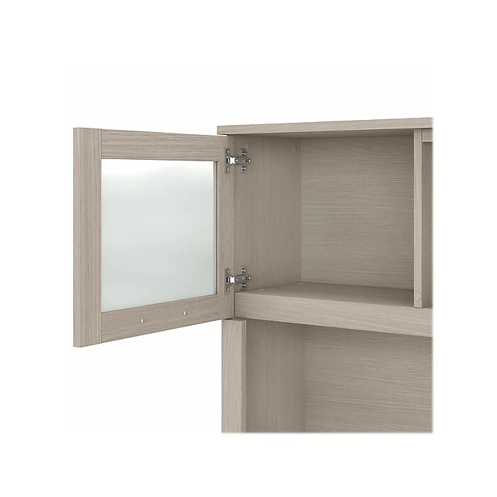 Bush Furniture Somerset 72" L-Shaped Desk With Hutch, Sand Oak - Premium Laminate Office Furniture 7 Bush Furniture Somerset 72" L-Shaped Desk With Hutch, Sand Oak - Premium Laminate Office Furniture - Image 7