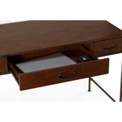 Kathy Ireland® Home Ironworks 48W Writing Desk with 2-Drawer Mobile File Cabinet, Coastal Cherry Laminate -Computer Office Desks Shop unnamed file 2889