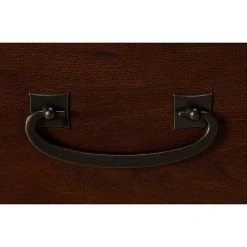 Kathy Ireland® Home Ironworks 48W Writing Desk with 2-Drawer Mobile File Cabinet, Coastal Cherry Laminate -Computer Office Desks Shop unnamed file 2893