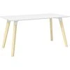 Safco Resi 60" Table Desk, Maple/White - Durable Laminate Workspace (RESDES3060)