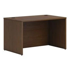 HON Mod 48" Laminate Desk Shell - Sepia Walnut (HLPLDS4830.LSE1) | Durable & Stylish Workspace