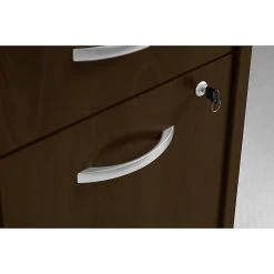 Bush Business Furniture Westfield Desk Credenza with 2-Drawer Mobile Pedestal in Mocha Cherry — Stylish Laminate Office Furniture -Computer Office Desks Shop unnamed file 2983