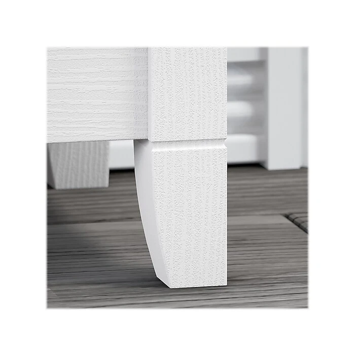 Bush Furniture Key West 48" Writing Desk with 2-Drawer Lateral File Cabinet - Pure White Oak - Stylish & Functional 7 Bush Furniture Key West 48" Writing Desk with 2-Drawer Lateral File Cabinet - Pure White Oak - Stylish & Functional - Image 7