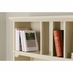 Bush Furniture Salinas 60W Hutch For L Shaped Desk, Antique White (SAH160AW-03) | Laminate & Space-Saving Design -Computer Office Desks Shop unnamed file 3012