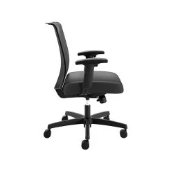 HON Coze 42" Table Desk with Convergence Task Chair, Florence Walnut/Silver/Black - Durable Laminate Office Furniture -Computer Office Desks Shop unnamed file 3063