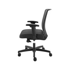 HON Coze 42" Table Desk with Convergence Task Chair, Florence Walnut/Silver/Black - Durable Laminate Office Furniture -Computer Office Desks Shop unnamed file 3065