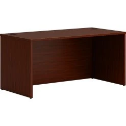HON Mod 60" Table Desk in Traditional Mahogany - Durable Laminate Office Desk (HLPLDS6030LTM1)