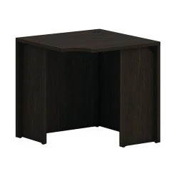 HON Mod 30" Corner Desk Shell in Java Oak - Stylish & Durable Laminate Workspace