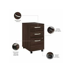 Bush Business Furniture Studio C 60" W L-Shaped Desk with Mobile File Cabinet & 42" W Return Bundle, Black Walnut - STC008BWSU -Computer Office Desks Shop unnamed file 3151