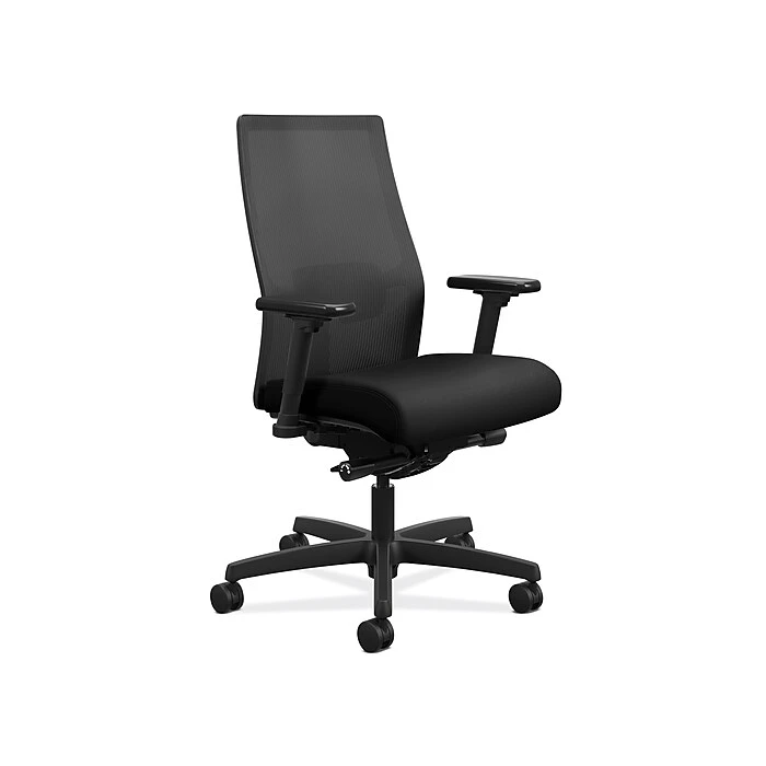 HON Coze 48" Designer Table Desk with Ignition Task Chair, White/Silver/Black - Modern Office Furniture 4 HON Coze 48" Designer Table Desk with Ignition Task Chair, White/Silver/Black - Modern Office Furniture - Image 4