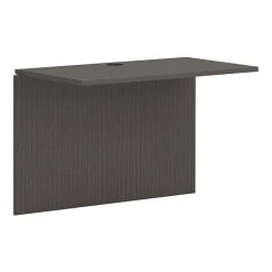 HON Mod 42" Bridge Desk in Slate Teak - Durable Laminate Workstation (HLPLB4224.LSL1)