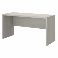 Office By Kathy Ireland® Echo 60W Credenza Desk, Gray Sand (KI60206-03) - Durable Laminate Office Furniture