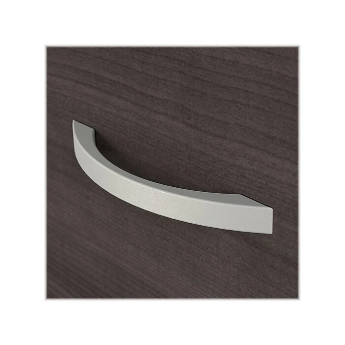 Bush Business Furniture Hybrid 72" W Computer Desk Set with Hutch, Mobile File Cabinet & Monitor Arm - Storm Gray 6 Bush Business Furniture Hybrid 72" W Computer Desk Set with Hutch, Mobile File Cabinet & Monitor Arm - Storm Gray - Image 6