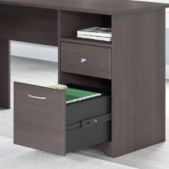 Bush Furniture Cabot L Shaped Desk in Heather Gray (WC31730-03K) - Space-Saving Laminate Office Desk -Computer Office Desks Shop unnamed file 322