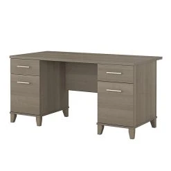 Bush Furniture Somerset 60W Laminate Office Desk, Ash Gray (WC81628K) – Stylish & Durable Workspace Solution