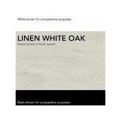 Bush Furniture Key West 60" L-Shaped Desk with 2-Drawer Mobile File Cabinet & 5-Shelf Bookcase - Linen White Oak (KWS016LW) -Computer Office Desks Shop unnamed file 3256