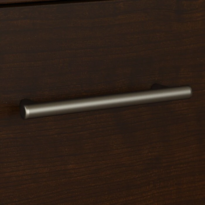 Bush Furniture Somerset 72W Office Desk with Hutch and Lateral File Cabinet, Mocha Cherry - Space-Saving Laminate Desk Set 3 Bush Furniture Somerset 72W Office Desk with Hutch and Lateral File Cabinet, Mocha Cherry - Space-Saving Laminate Desk Set - Image 3