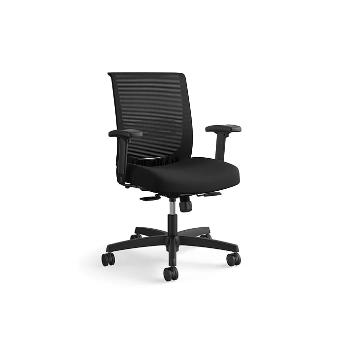 HON Coze 42" Table Desk With Convergence Task Chair | Designer White/Silver/Black | Laminate Surface | HCZ42DWPCNVCU10 5 HON Coze 42" Table Desk With Convergence Task Chair | Designer White/Silver/Black | Laminate Surface | HCZ42DWPCNVCU10 - Image 5