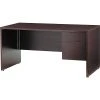 Global Genoa Series Single Pedestal Desk in Dark Espresso - Elegant Laminate Design (Model TDG3060SPRDES)