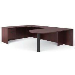 Global Offices To Go Superior Laminate Bundle 5 - American Mahogany, 71"w x 114"L x 29.5"H - Premium Laminate Office Furniture