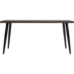 Gry Mattr Capsule 65" Live Edge Computer Desk, Black Walnut - Durable Laminate Design (GMCC-00843)