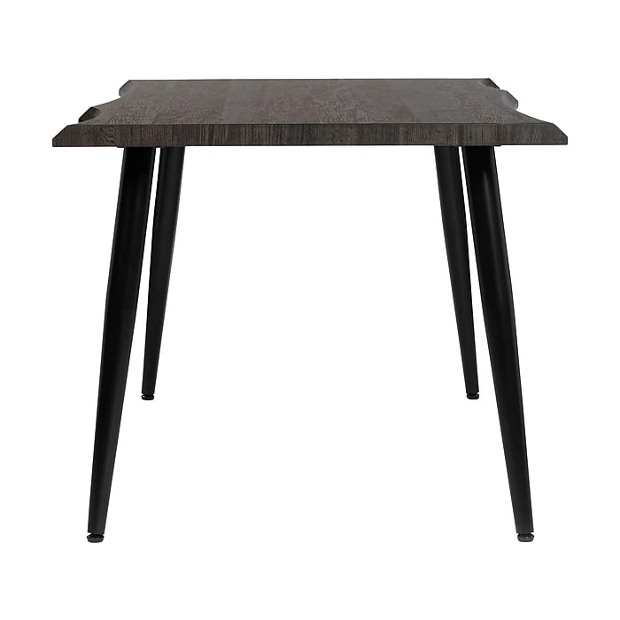 Gry Mattr Capsule 65" Live Edge Computer Desk, Black Walnut - Durable Laminate Design (GMCC-00843) 2 Gry Mattr Capsule 65" Live Edge Computer Desk, Black Walnut - Durable Laminate Design (GMCC-00843) - Image 2