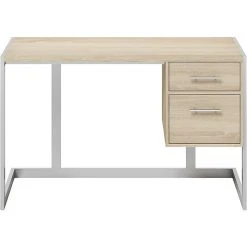 Whalen Peruzzi 48" Writing Desk in Greige Pecan - Modern Laminate Office Desk (SPLS-PE48D)