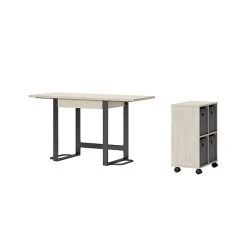 Whalen Springfield 54" Table Desk with Storage Cubes in Snow Maple - Space-Saving Laminate Office Furniture -Computer Office Desks Shop unnamed file 3365