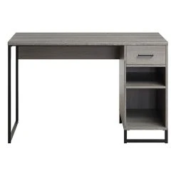 OSP Designs Hagney Lane 52" Farm Oak Laminate Pedestal Desk | Elegant Home Office Furniture
