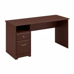 Bush Furniture Cabot 60W Computer Desk With Drawers, Harvest Cherry (WC31460-03) - Durable Laminate Desk for Home & Office