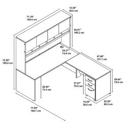 Bush Business Furniture Westfield 72W L-Shaped Desk with Hutch & Mobile File Cabinet - Hansen Cherry (SRC0018HCSU) -Computer Office Desks Shop unnamed file 3410