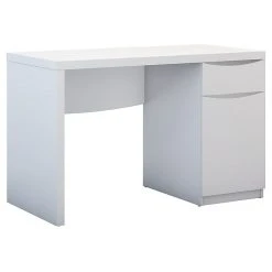 Bush Furniture Montrese Computer Desk, Pure White (MY72117-03) - Durable Laminate Design