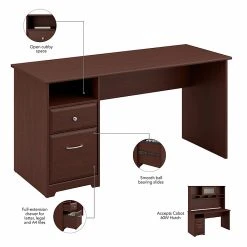 Bush Furniture Cabot 60W Computer Desk With Drawers, Harvest Cherry (WC31460-03) - Durable Laminate Desk for Home & Office 10 Bush Furniture Cabot 60W Computer Desk With Drawers, Harvest Cherry (WC31460-03) - Durable Laminate Desk for Home & Office -Computer Office Desks Shop unnamed file 342